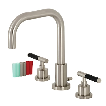 Fauceture FSC8938CKL Kaiser Widespread Bathroom Faucet W/ Brass Pop-Up, Nickel FSC8938CKL